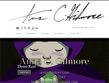 Tablet Screenshot of annacgilmore.com